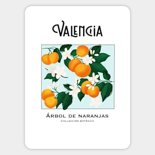 Valencia fruit market, aesthetic poster, botanical art Sticker